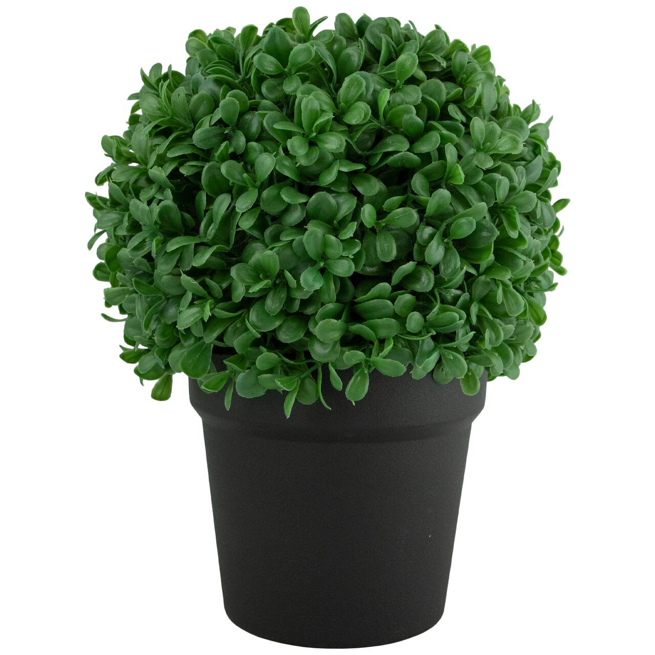 9.5" Artificial Boxwood Ball Topiary in Round Pot